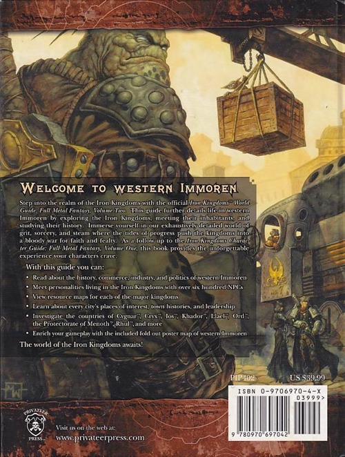 Dungeons & Dragons 3.5 - Iron Kingdoms - World Guide (B-Grade) (Genbrug)